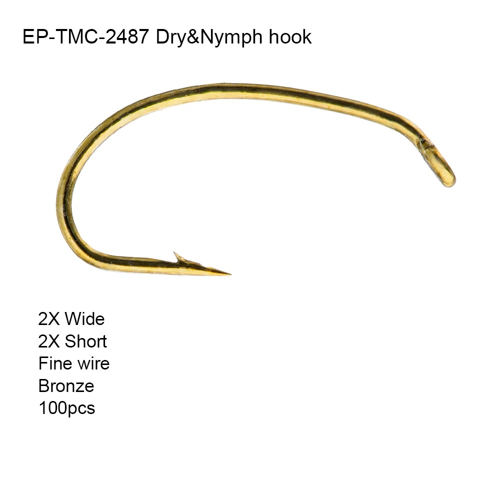 Fishing Hook Barbless - Eupheng 100 adet EP-TMC2487 Kuru Sinek