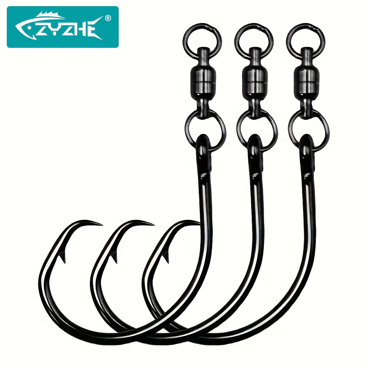ZYZHE 3/6/9 adet Döner Halkalı - Fishing Hook Barbless incelemesi ve fiyatı